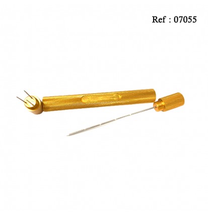 metal cigar piercer gold, 19.3 cm long, in gift box