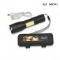 Flashlight Black USB 12.5 cm with USB cable