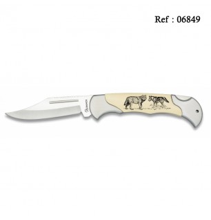 wolf knife ABS White 8 cm