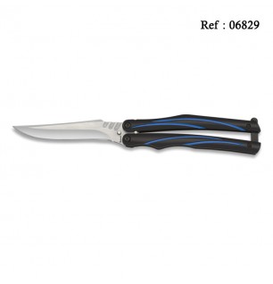 Knife Papillon 10.5 cm Black/Blue