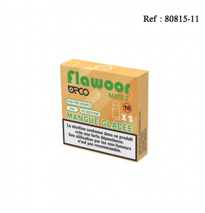 Pod Flawoor Mate Mangue Glacée 10mg/mL pré-rempli 2mL - 2 pcs