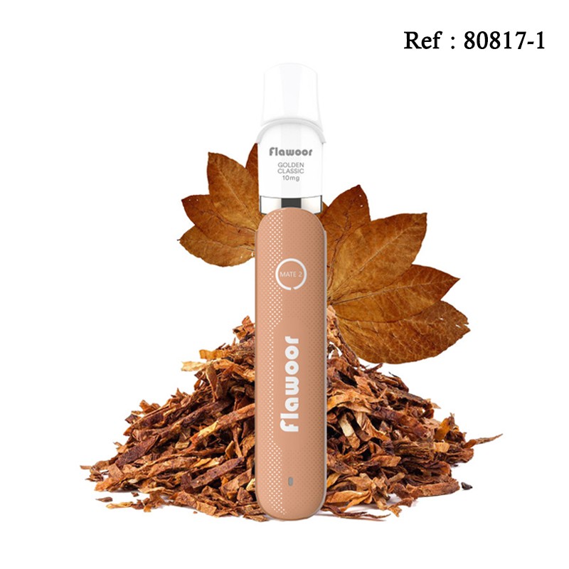 Flawoor Mate 2 Refillable Puff Kit - Golden Classic 10mg/mL