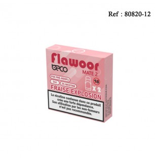 Pod Flawoor Mate Fraise explosion 20mg/mL pré-rempli  2mL - 2 pcs