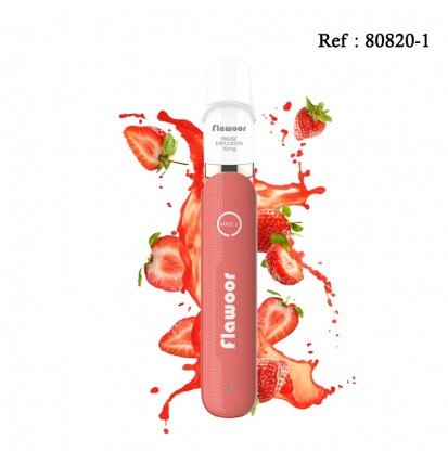 Kit Puff Flawoor Mate 2 rechargeable - Fraise explosion 10mg/mL