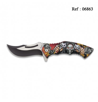 knife Skull 3D  8.5 cm