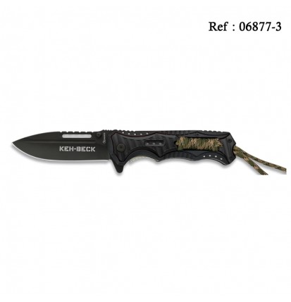 knife Keh-Beck 9 cm Black with clip