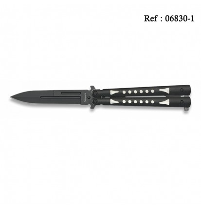 Knife Papillon 10 cm Black/Silver