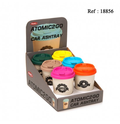 Car ashtray Atomic To Go assorted per 6 pcs