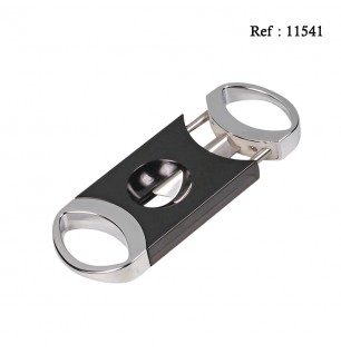 Coupe cigares Métal Noir, 23 mm, en coffret cadeau