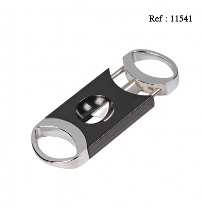 cigar cutter metal black 23 mm with gift box