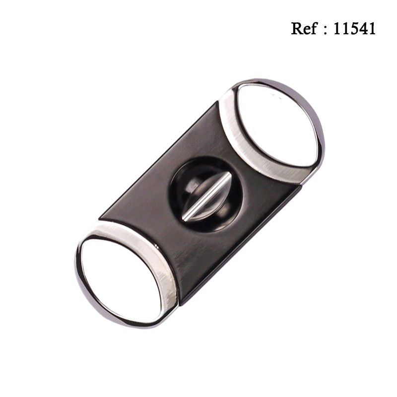 cigar cutter metal black 23 mm with gift box