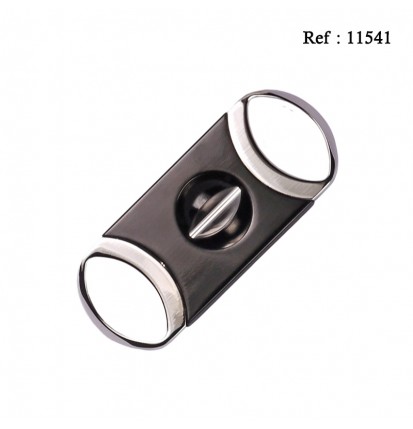 cigar cutter metal black 23 mm with gift box