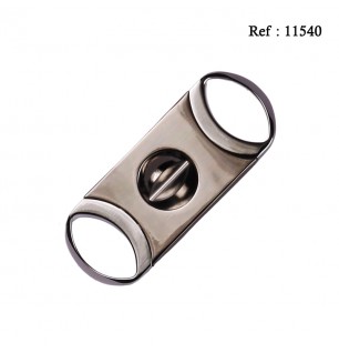 cigar cutter metal silver 23 mm with gift box