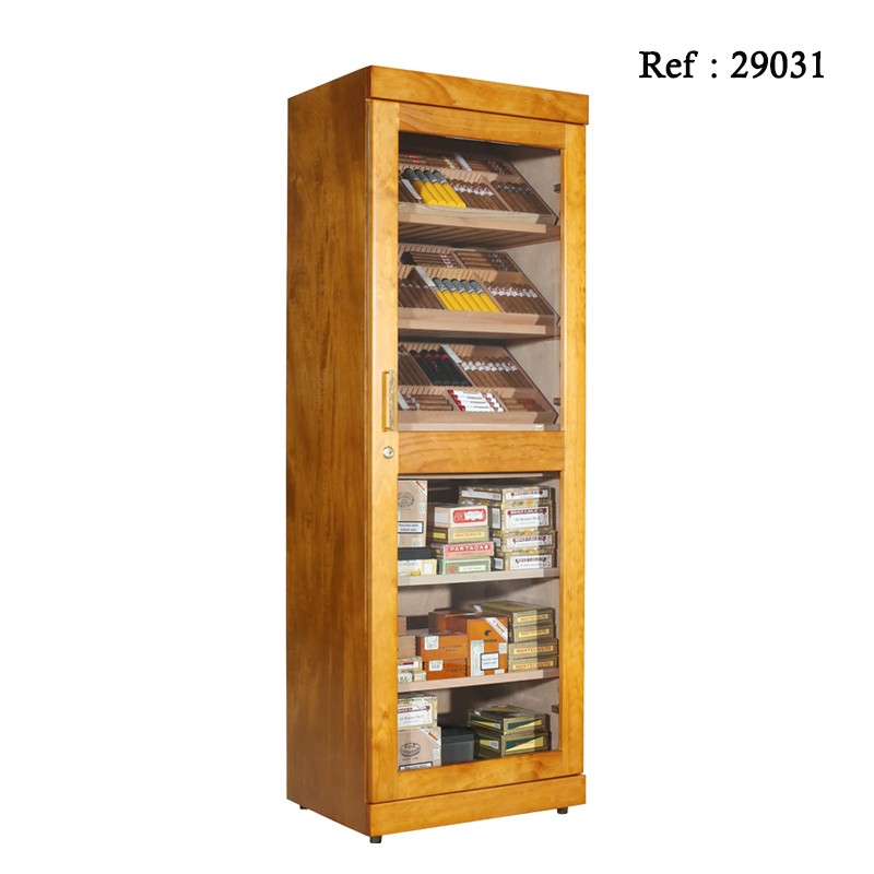 Adorini cabinet for cigars Rome mahogany 605 x 1750 x 450 mm