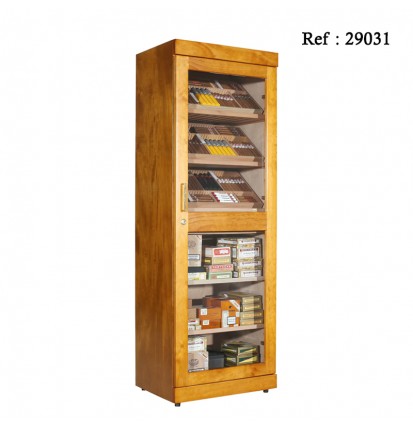 Adorini cabinet for cigars Rome mahogany 605 x 1750 x 450 mm