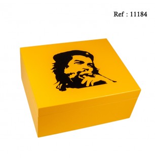 humidor CHE yellow for 40 cigars, 260 x 220 x 115