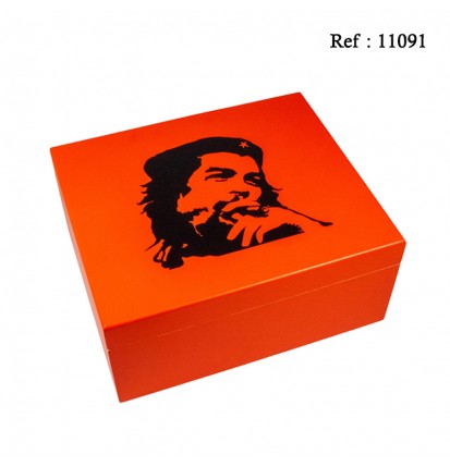 CHE Humidor red for 40 cigars 260 x 220 x 115