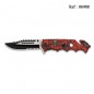 Fos skull knife Red/Black 8.9 cm