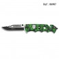 Fos knife Skull Green/Black 8.9 cm