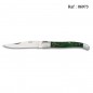 laguiole knife 9.5 cm mikarta green