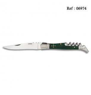 Couteau LAGUIOLE 9.5 cm TB Mikarta Vert