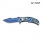 knife blue skulls 3D 9 cm