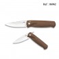 Couteau Bois Naturel 7.5 cm avec clip