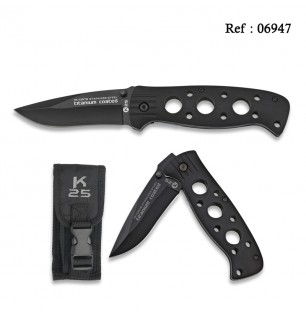 knife K25 Tactique black 9 cm