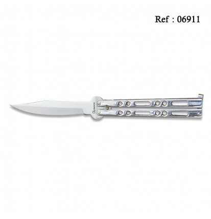 folding knife 10 cm chrom