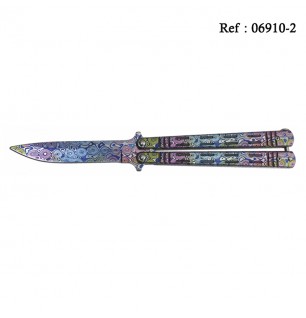 Knife Papillon 10.2 cm Colofull Damas