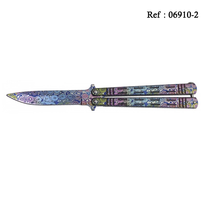 Knife Papillon 10.2 cm Colofull Damas