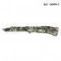 Knife Papillon 10.4 cm Python Green