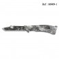 Knife Papillon 10.4 cm Python Black