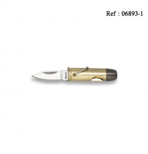 Pocket Knife Bullet 3 cm Zamak/Golden