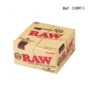 RAW Connisseur King Size Cigarette paper+tips 24 booklets