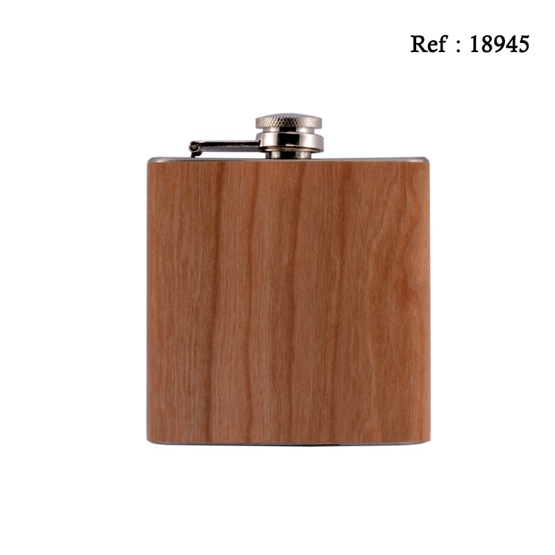 flask 180 ml/60z  wood