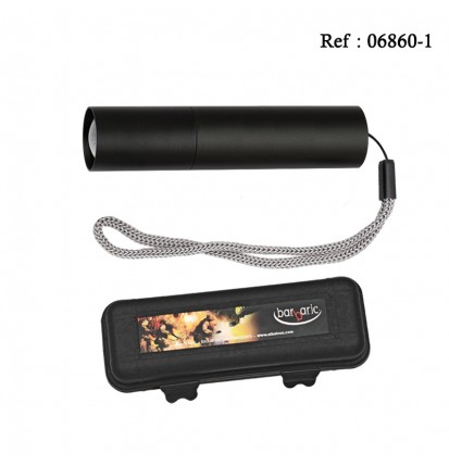 Pocket Flashlight Black USB 9.3 cm with USB cable