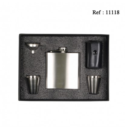 Boxed set Flask 180mL + 4 Cups and 1 Funnel