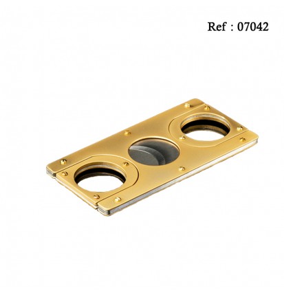 cigar cutter rectangular stainless steel gold mat