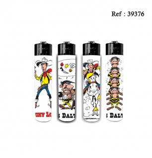 flint festival lighter lucky luke/dalton assorted per 24 pcs