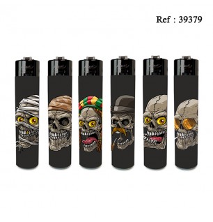 flint festival lighter death's head assorted per 24 pcs