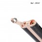 Lighter ADORINI jet curve black rose gold with cigar punch