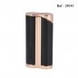 Lighter ADORINI jet curve black rose gold with cigar punch