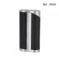 Lighter ADORINI jet curve black satin silver with cigar punch