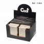 Cigarette case metal for 16 cigarettes, assorted per 12 pcs