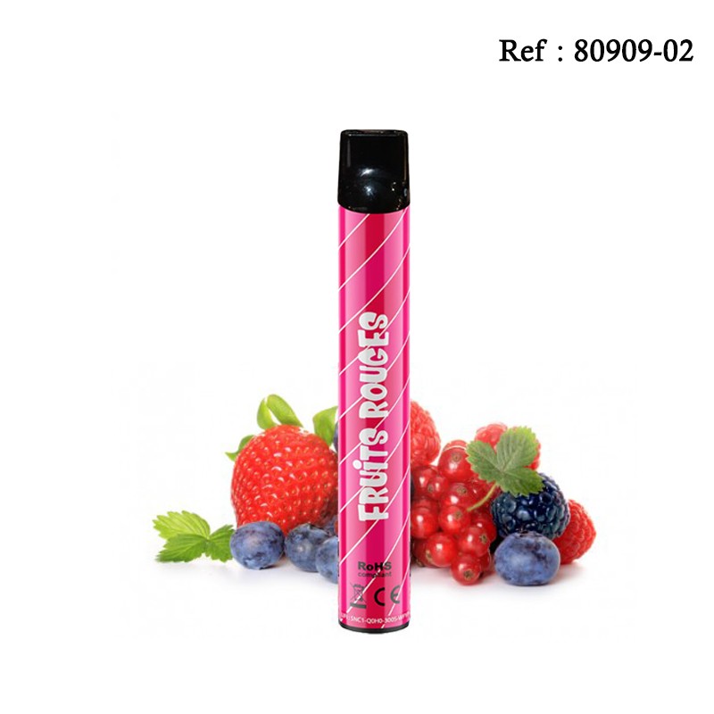 E-cigarettes jetables WPuff Fruits Rouges Nicotine 1.7% 600 Puffs