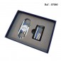 Coffret Briquet Jet + Coupe cigares Noir avec décor drapeau US Police