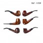 Pipe Mr Pipe walnut wood 9 mm assortd per 6 pcs with punch