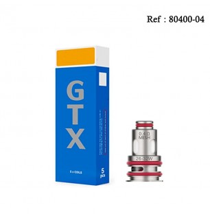 Résistance GTX 0.4 Ohm Vaporesso - Boite de 5 pcs