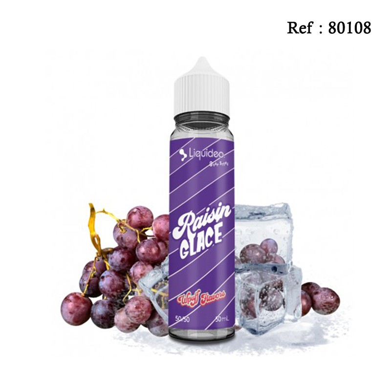 E-liquide Wpuff Raisin glacé Liquideo 50mL sans nicotine